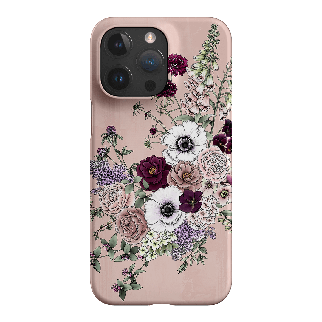 Blush Wildflowers Printed Phone Cases iPhone 15 Pro Max / Snap by Typoflora - The Dairy