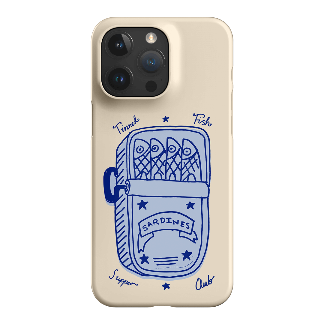 Sardine Social Blue Printed Phone Cases iPhone 15 Pro Max / Snap by The Dairy - The Dairy