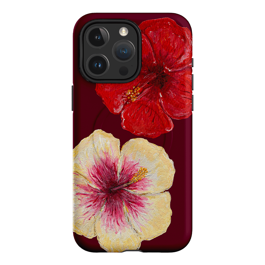 Hibiscus Flower Printed Phone Cases iPhone 15 Pro Max / Armoured MagSafe by BG. Studio - The Dairy