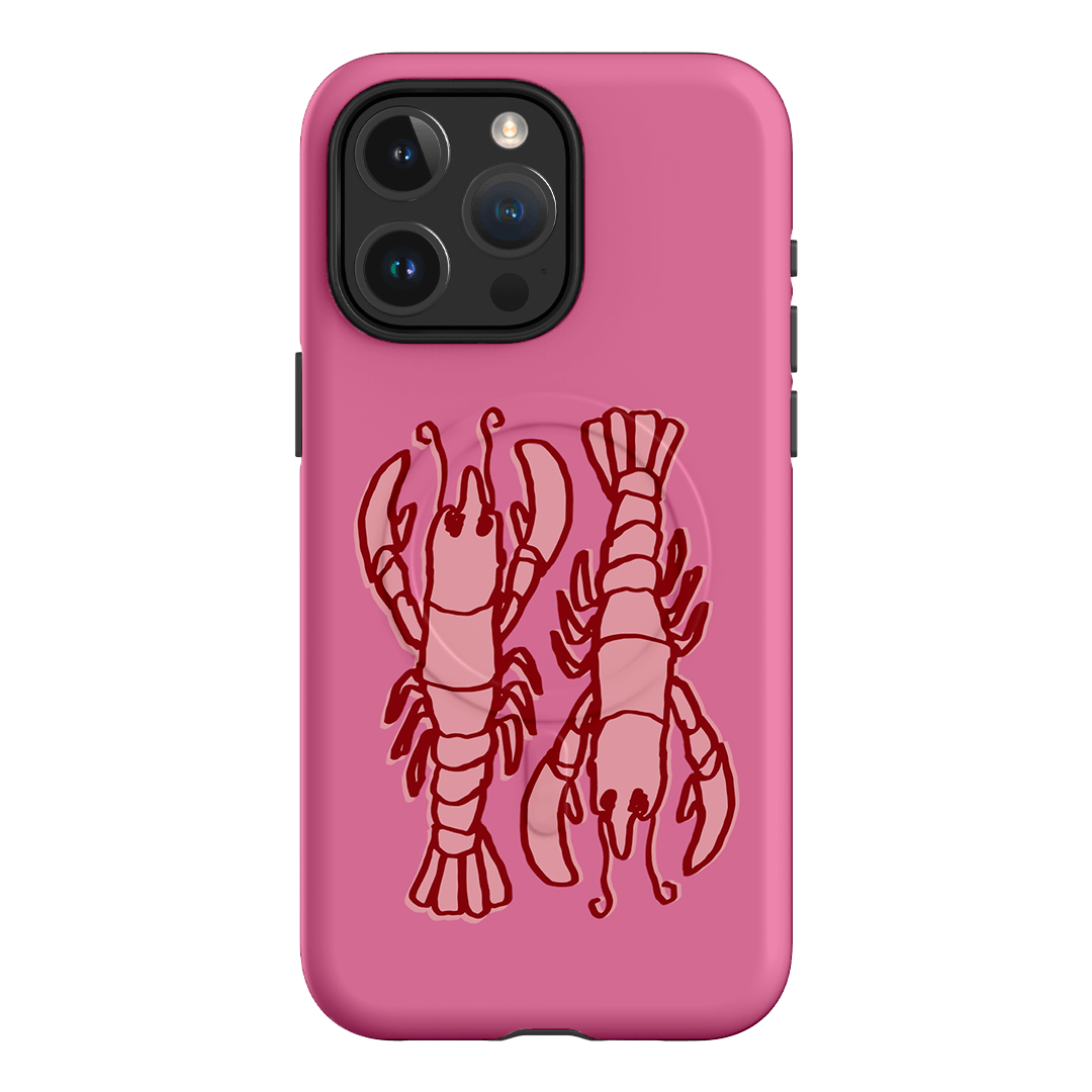 Lobster Love Pink Printed Phone Cases iPhone 15 Pro Max / Armoured MagSafe by The Dairy - The Dairy