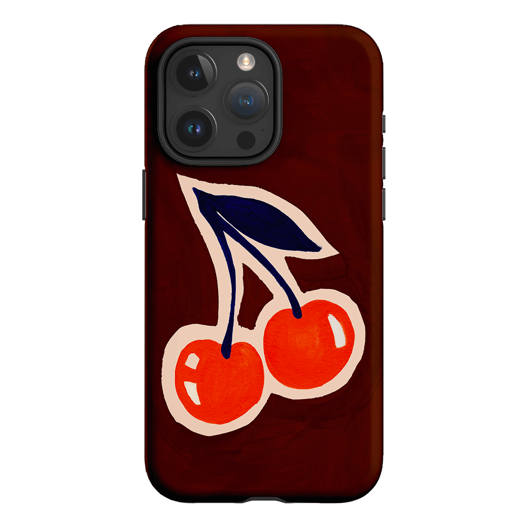 Cherries Printed Phone Cases iPhone 15 Pro Max / Armoured by Studio Bon - The Dairy