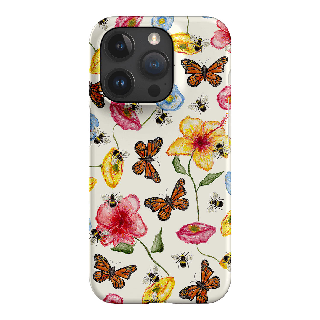 Butterflies & Bees Printed Phone Cases iPhone 15 Pro / Snap by BG. Studio - The Dairy