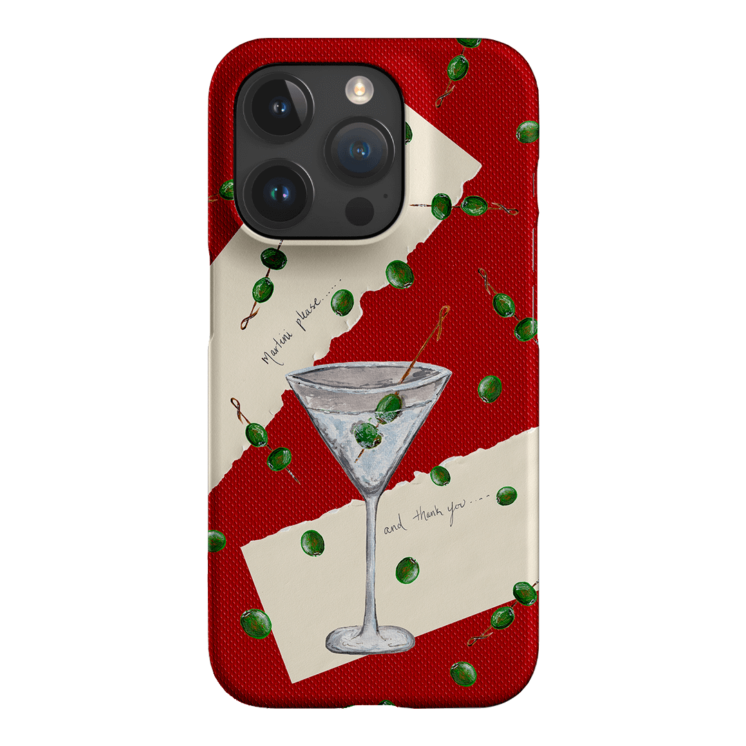 Martini Please Printed Phone Cases iPhone 15 Pro / Snap by BG. Studio - The Dairy