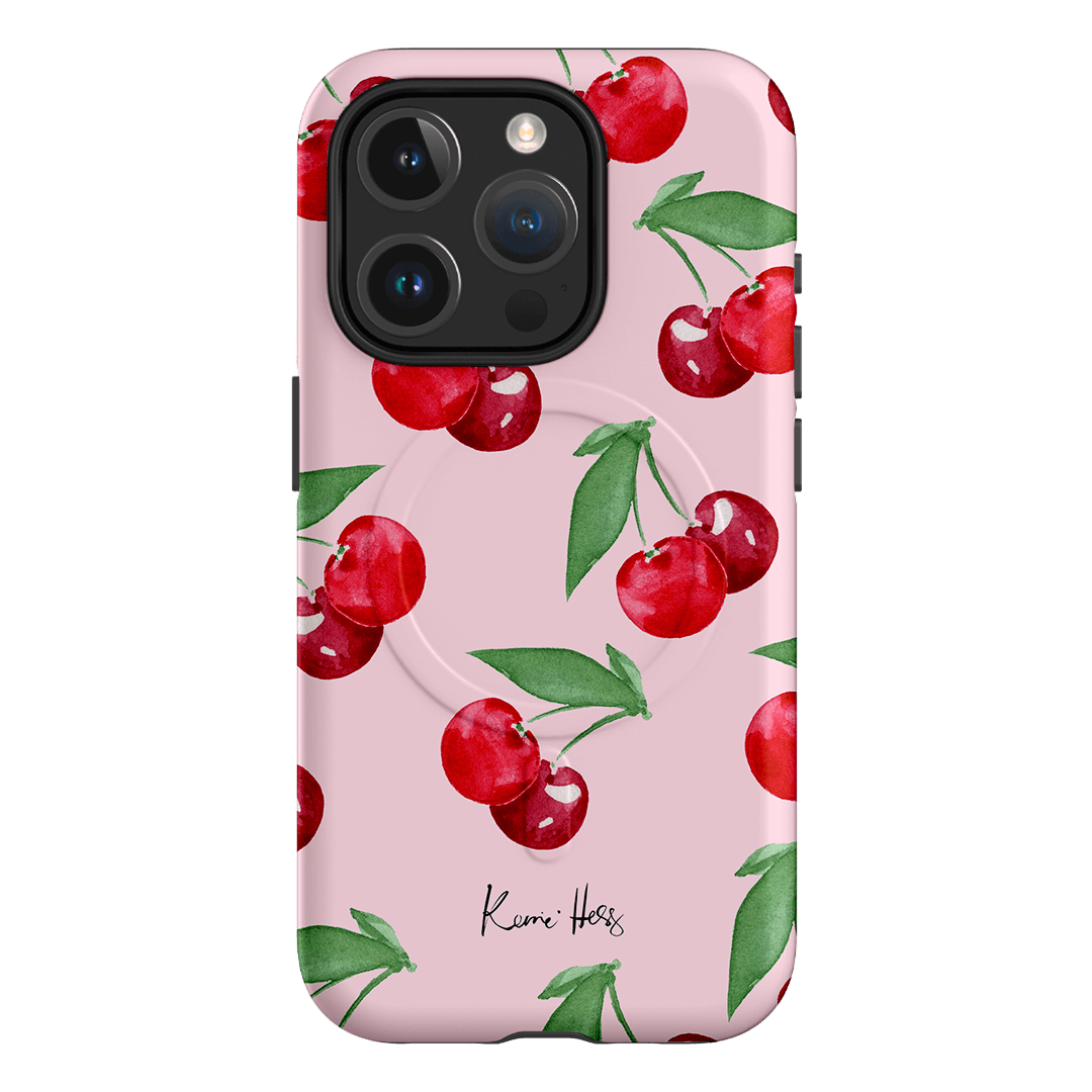 Cherry Rose Printed Phone Cases by Kerrie Hess - The Dairy