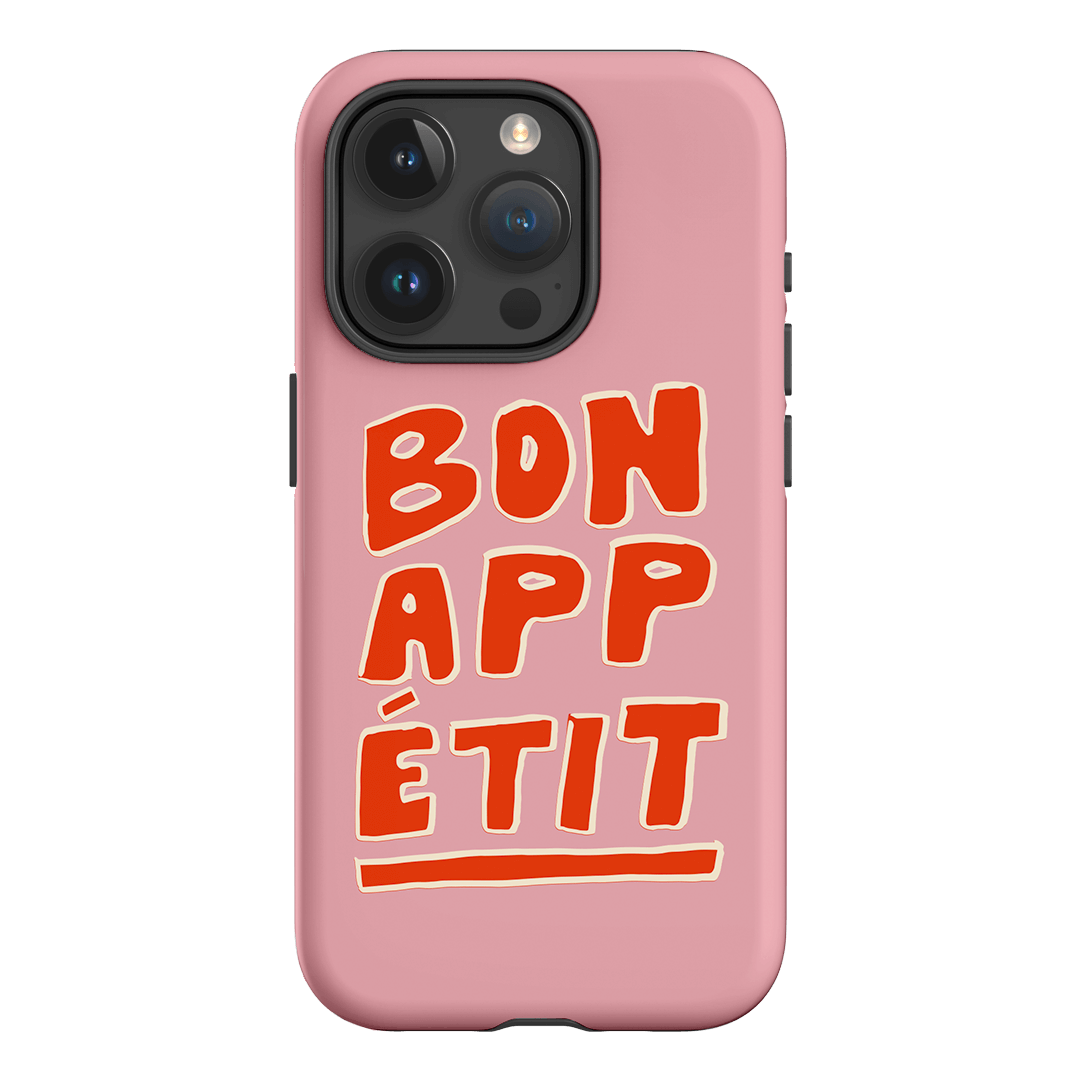 Bon Appetit Pink Printed Phone Cases iPhone 15 Pro / Armoured by The Dairy - The Dairy