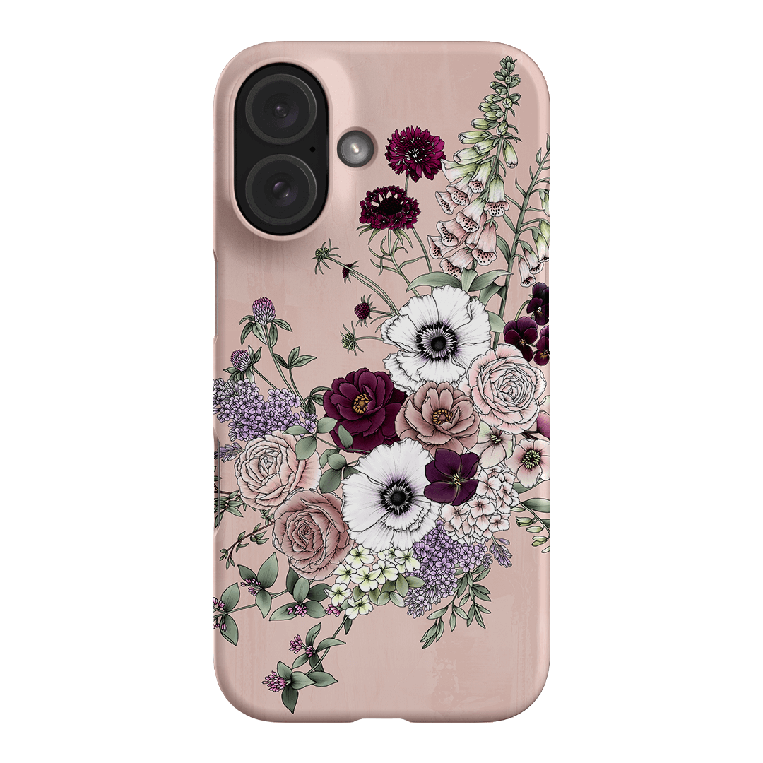 Blush Wildflowers Printed Phone Cases iPhone 16 / Snap by Typoflora - The Dairy