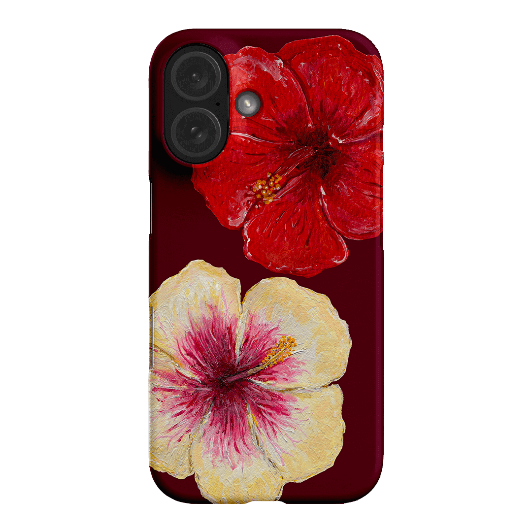 Hibiscus Flower Printed Phone Cases iPhone 16 / Snap by BG. Studio - The Dairy