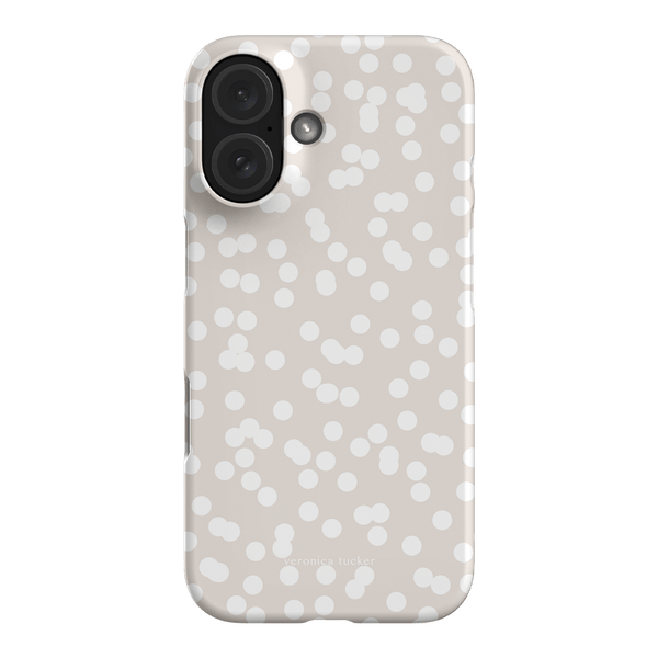 Mini Confetti White Printed Phone Cases iPhone 16 / Armoured by Veronica Tucker - The Dairy