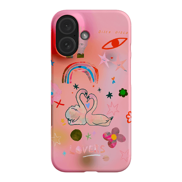 Pink Swan Printed Phone Cases iPhone 16 / Armoured by Kate Eliza - The Dairy