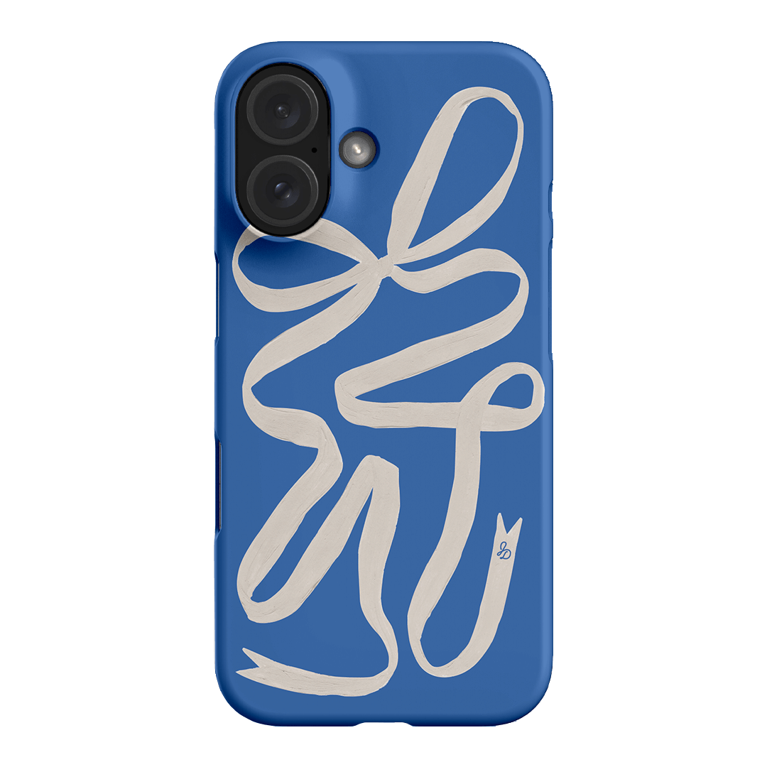 Something Blue Ribbon Printed Phone Cases iPhone 16 / Snap by Jasmine Dowling - The Dairy