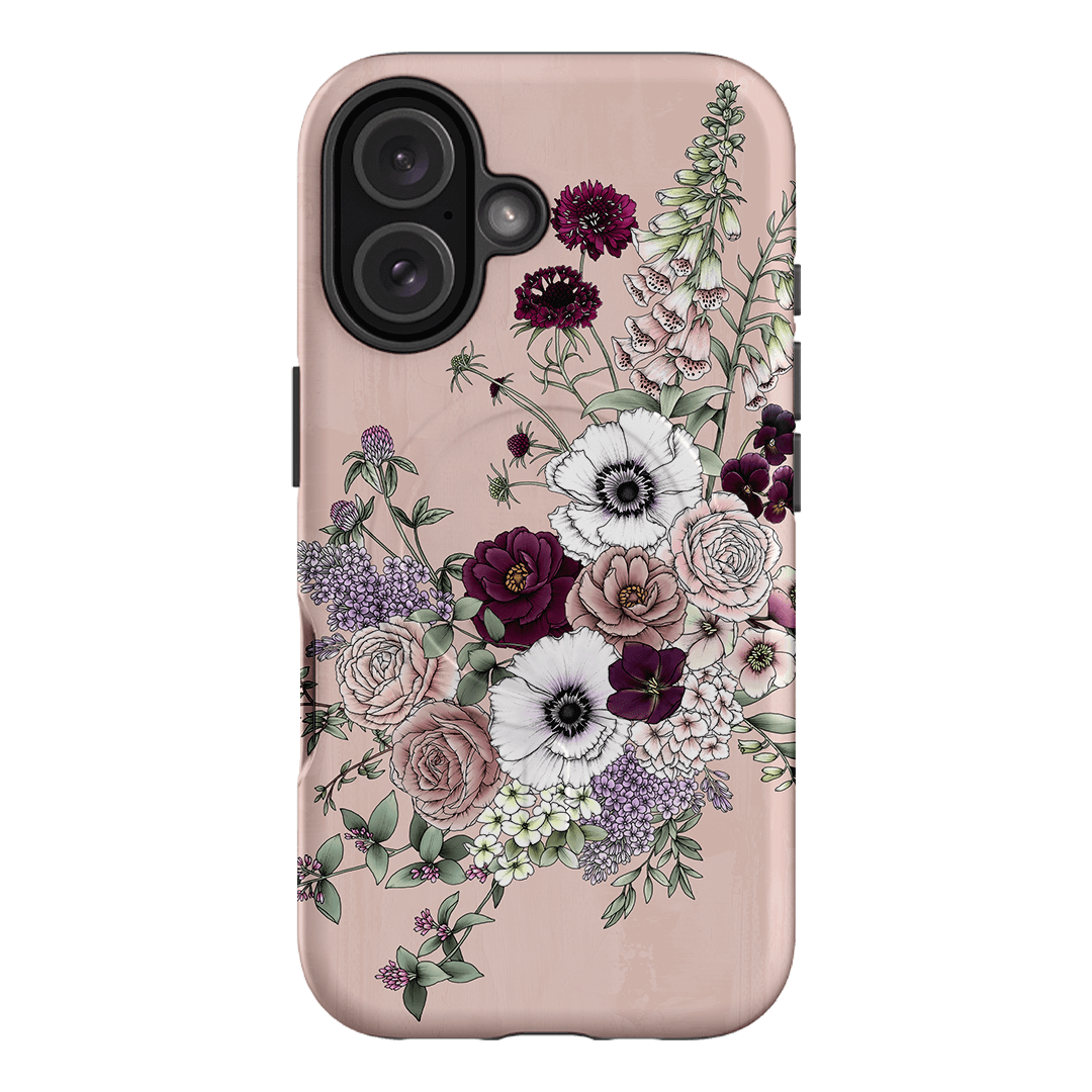 Blush Wildflowers Printed Phone Cases iPhone 16 / Armoured MagSafe by Typoflora - The Dairy