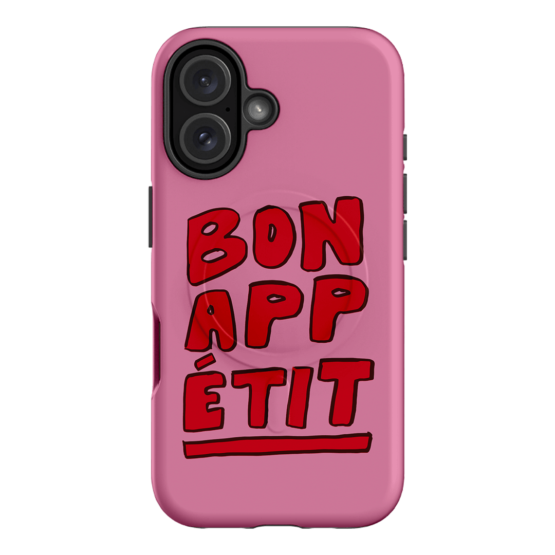 Bon Appetit Red Printed Phone Cases iPhone 16 / Armoured MagSafe by The Dairy - The Dairy