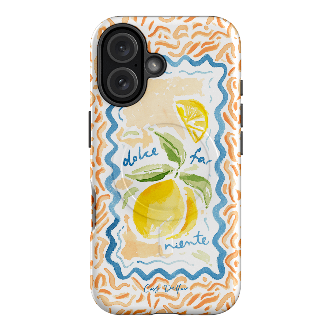 Dolce Far Niente Printed Phone Cases iPhone 16 / Armoured MagSafe by Cass Deller - The Dairy