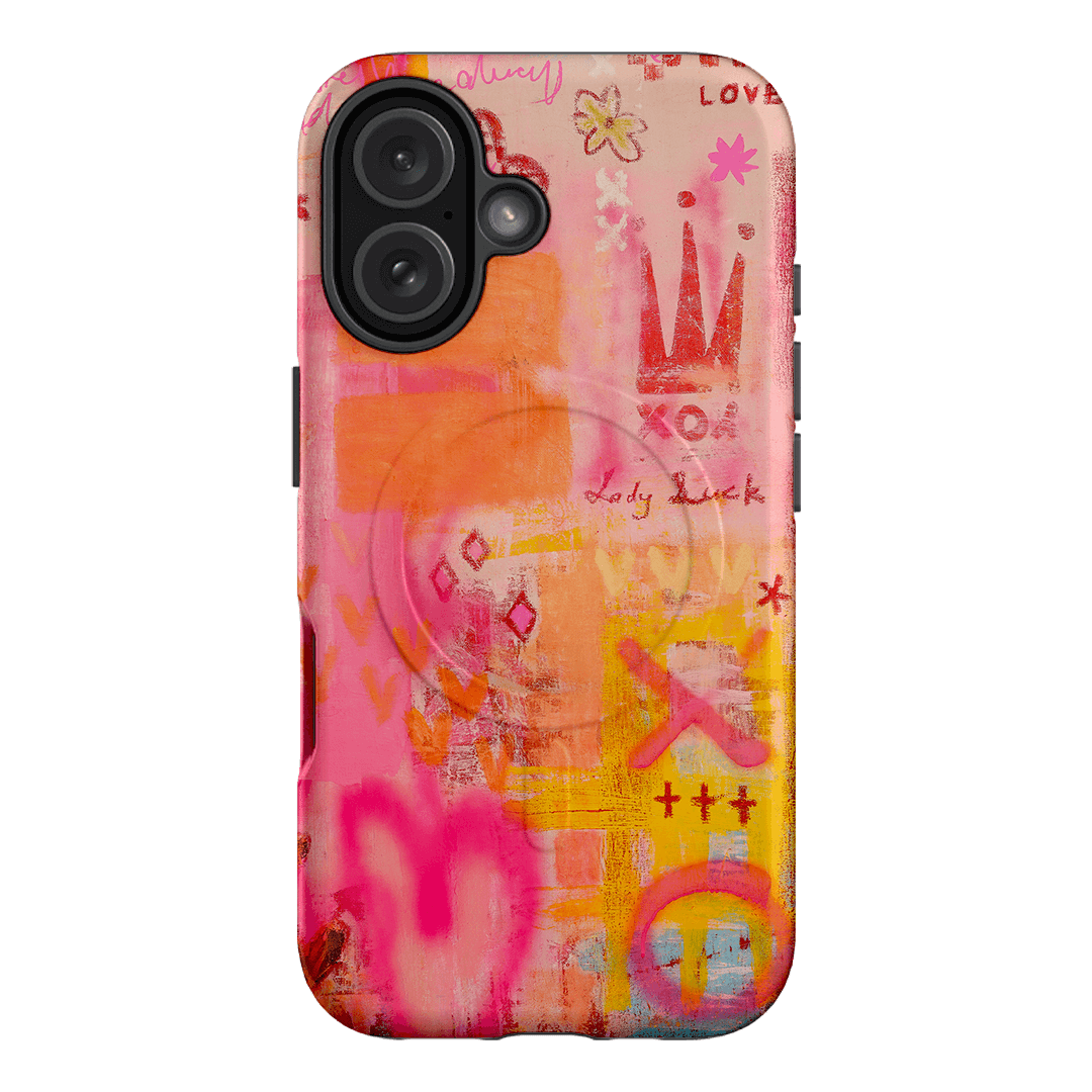 Lady Luck Printed Phone Cases iPhone 16 / Armoured MagSafe by Jackie Green - The Dairy