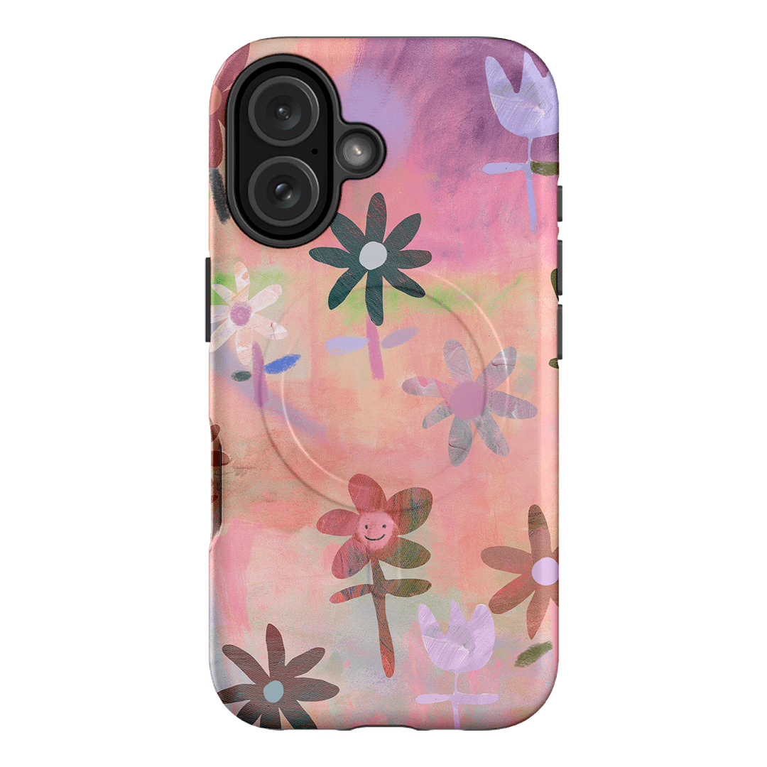 Lazy Daisy Printed Phone Cases iPhone 16 / Armoured MagSafe by Kate Eliza - The Dairy