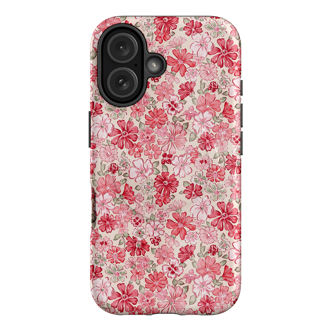 Strawberry Kiss Printed Phone Cases iPhone 16 / Armoured MagSafe by Oak Meadow - The Dairy