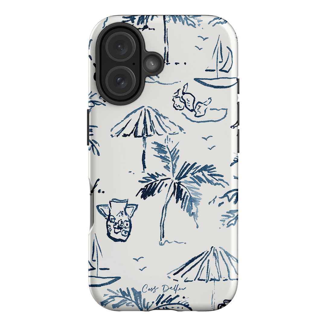 Balmy Blue Printed Phone Cases iPhone 16 / Armoured by Cass Deller - The Dairy