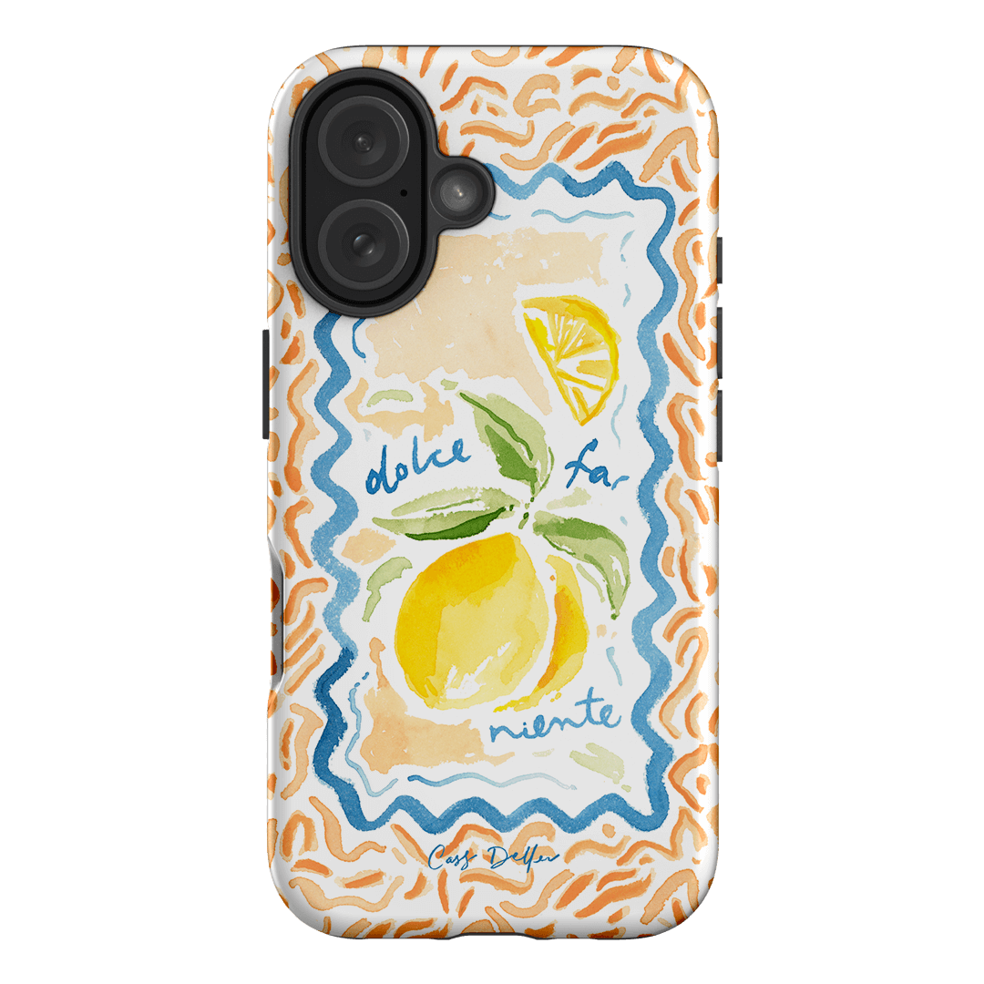 Dolce Far Niente Printed Phone Cases iPhone 16 / Armoured by Cass Deller - The Dairy