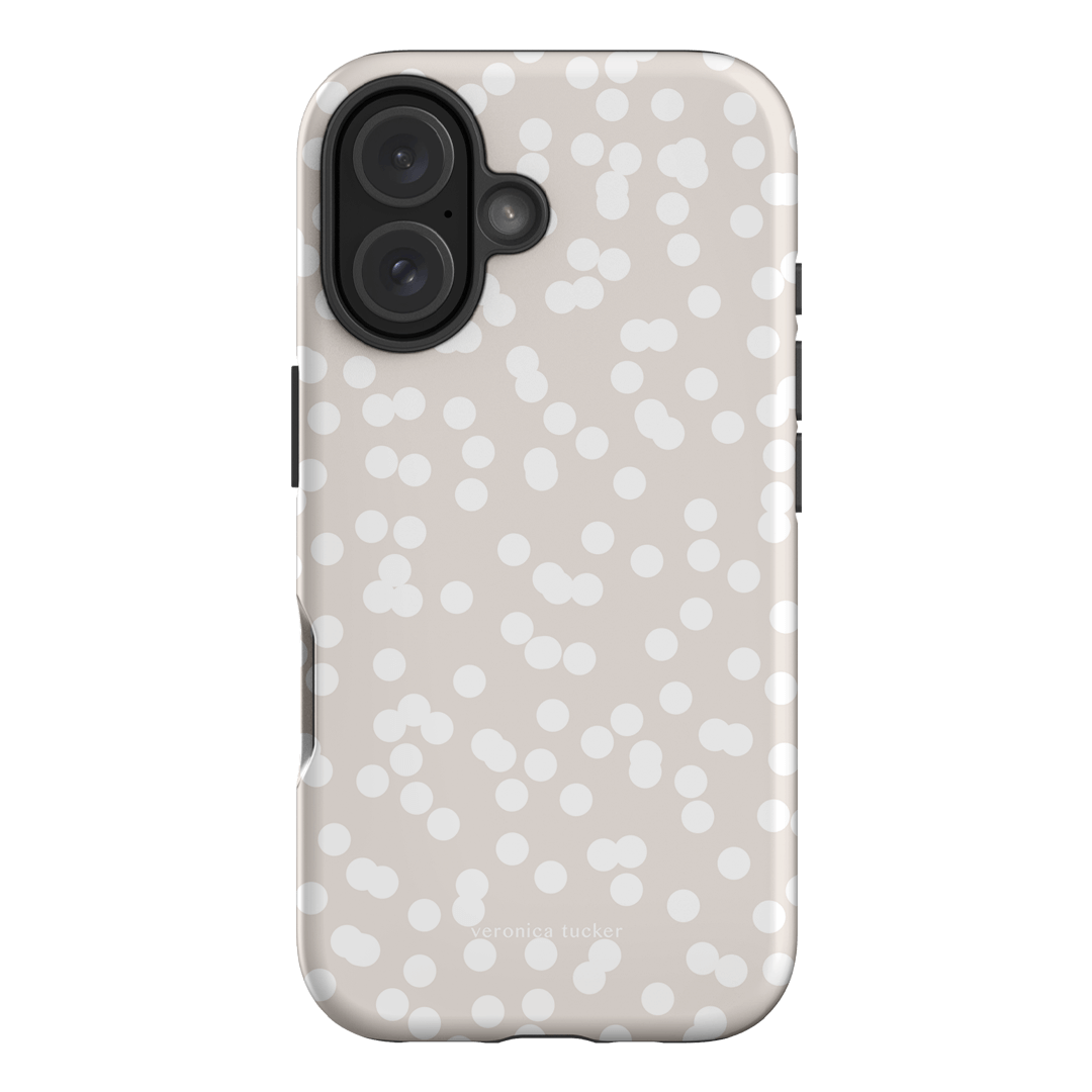 Mini Confetti White Printed Phone Cases iPhone 16 / Armoured by Veronica Tucker - The Dairy