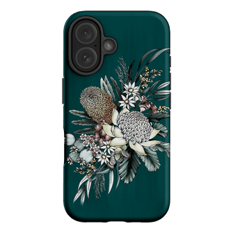 Teal Native Printed Phone Cases iPhone 16 / Armoured by Typoflora - The Dairy