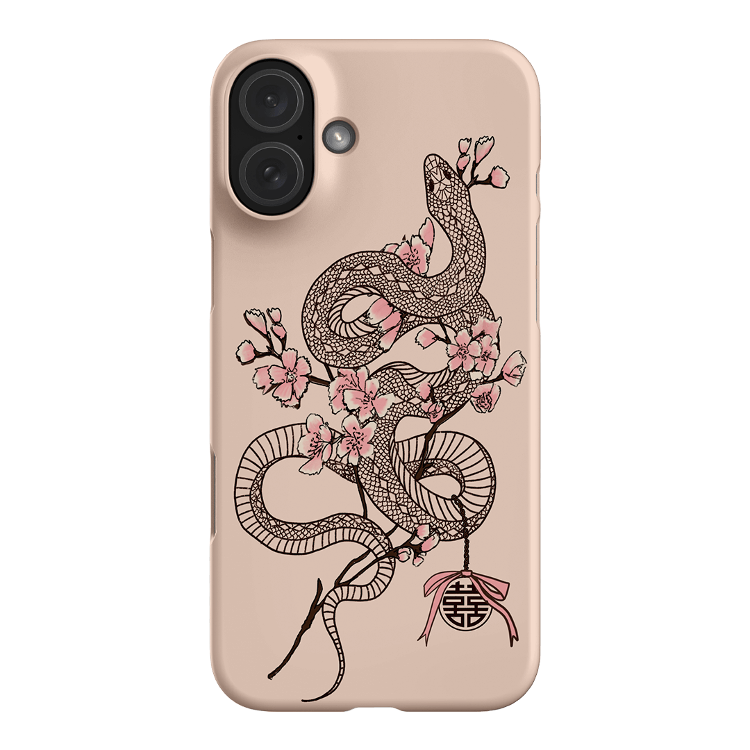 Blossom Snake in Pink Printed Phone Cases by Veronica Tucker - The Dairy