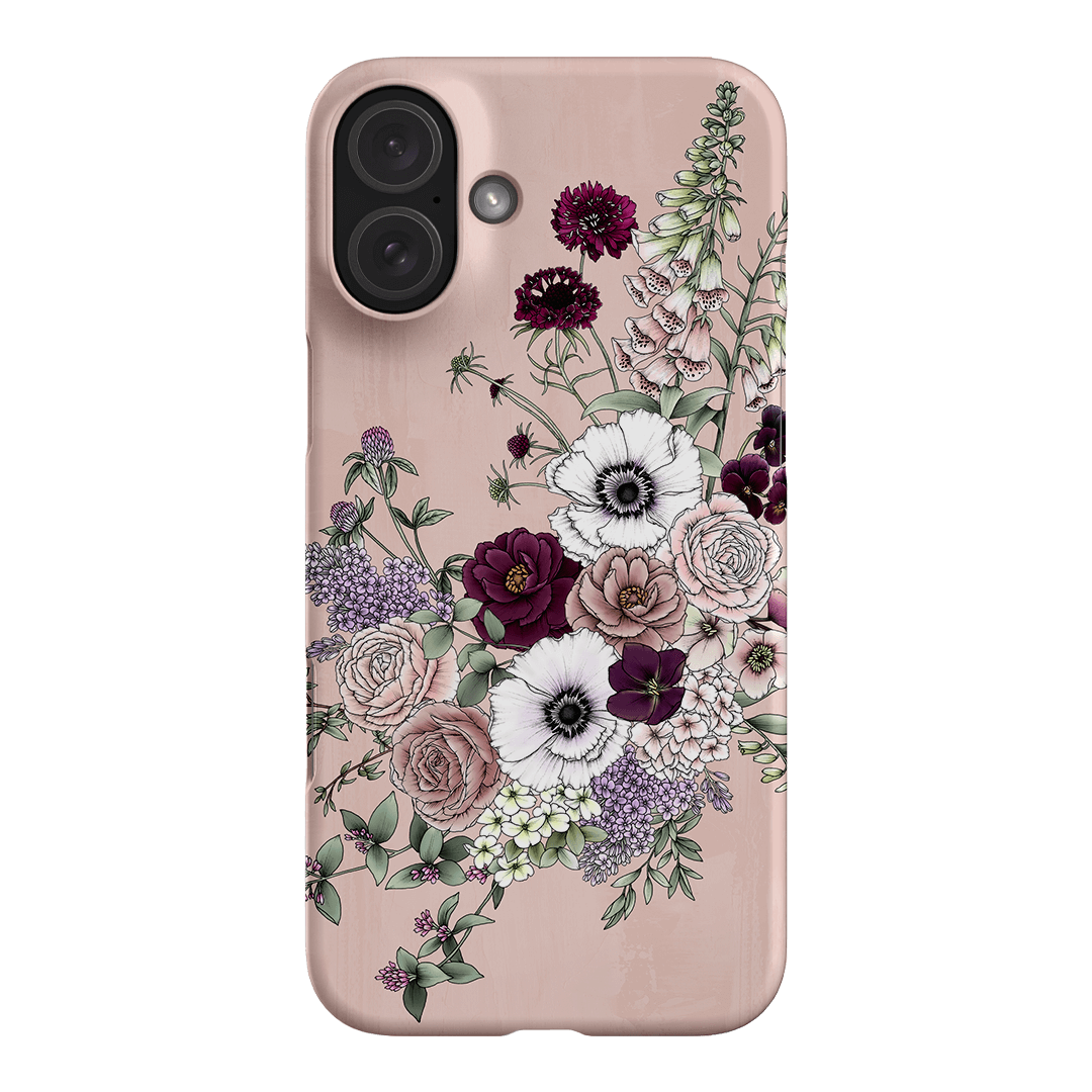 Blush Wildflowers Printed Phone Cases iPhone 16 Plus / Snap by Typoflora - The Dairy