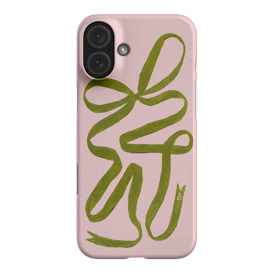 Garden Ribbon Printed Phone Cases iPhone 16 Plus / Snap by Jasmine Dowling - The Dairy