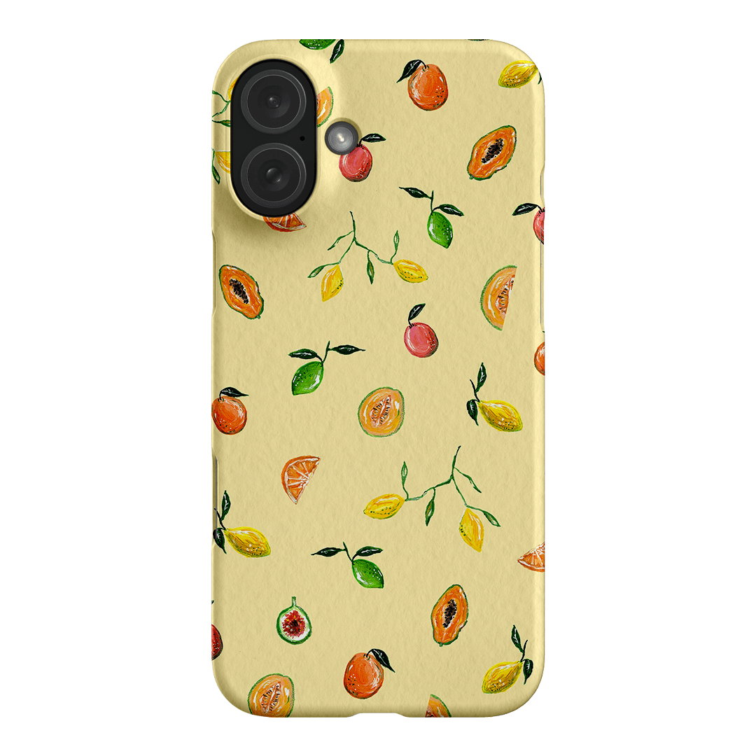 Golden Fruit Printed Phone Cases iPhone 16 Plus / Snap by BG. Studio - The Dairy