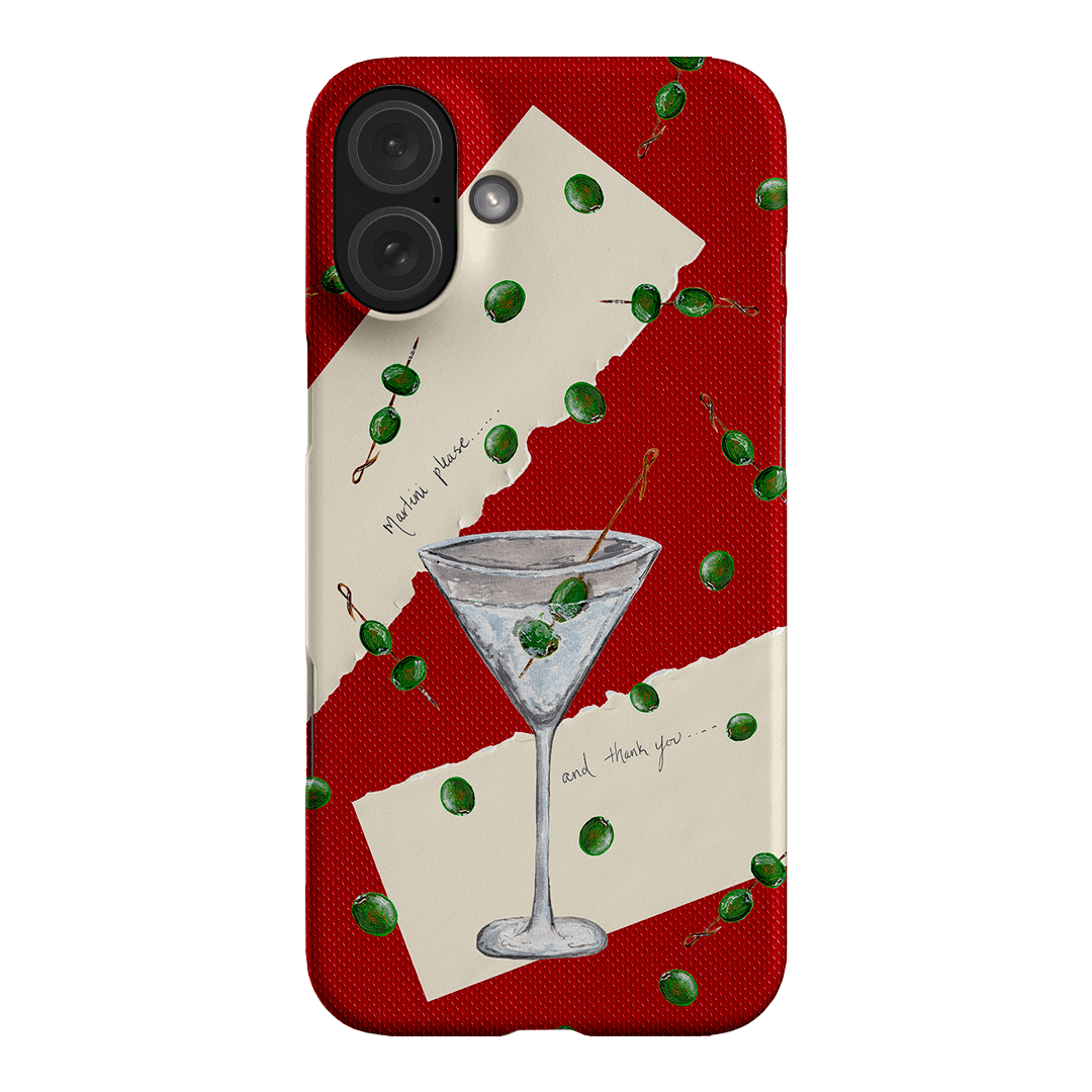 Martini Please Printed Phone Cases iPhone 16 Plus / Snap by BG. Studio - The Dairy