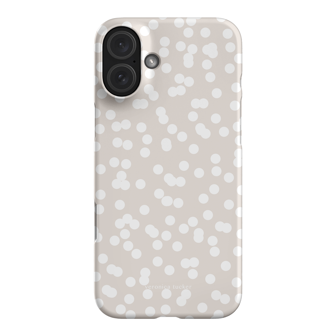 Mini Confetti White Printed Phone Cases iPhone 16 Plus / Snap by Veronica Tucker - The Dairy