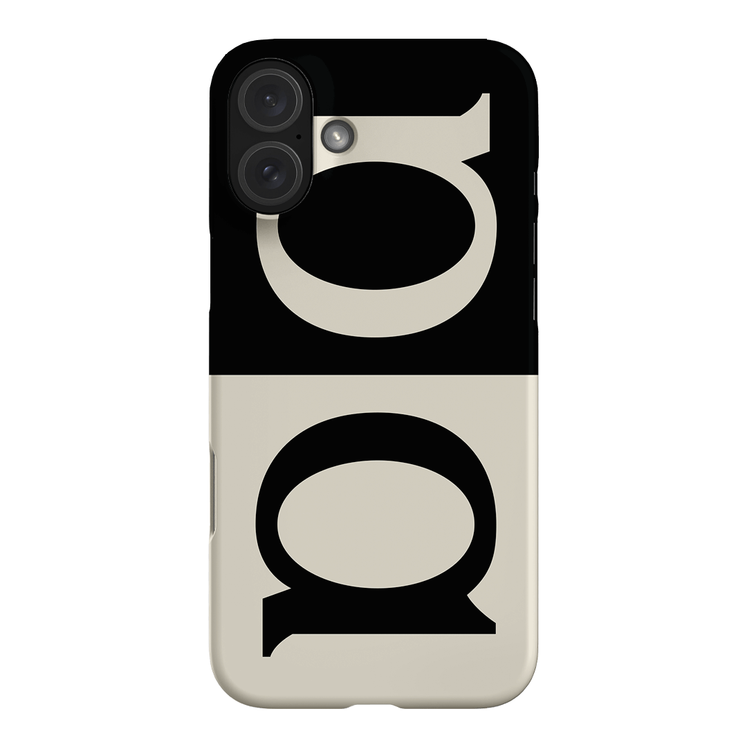 Monogram Printed Phone Cases iPhone 16 Plus / Snap by Apero - The Dairy