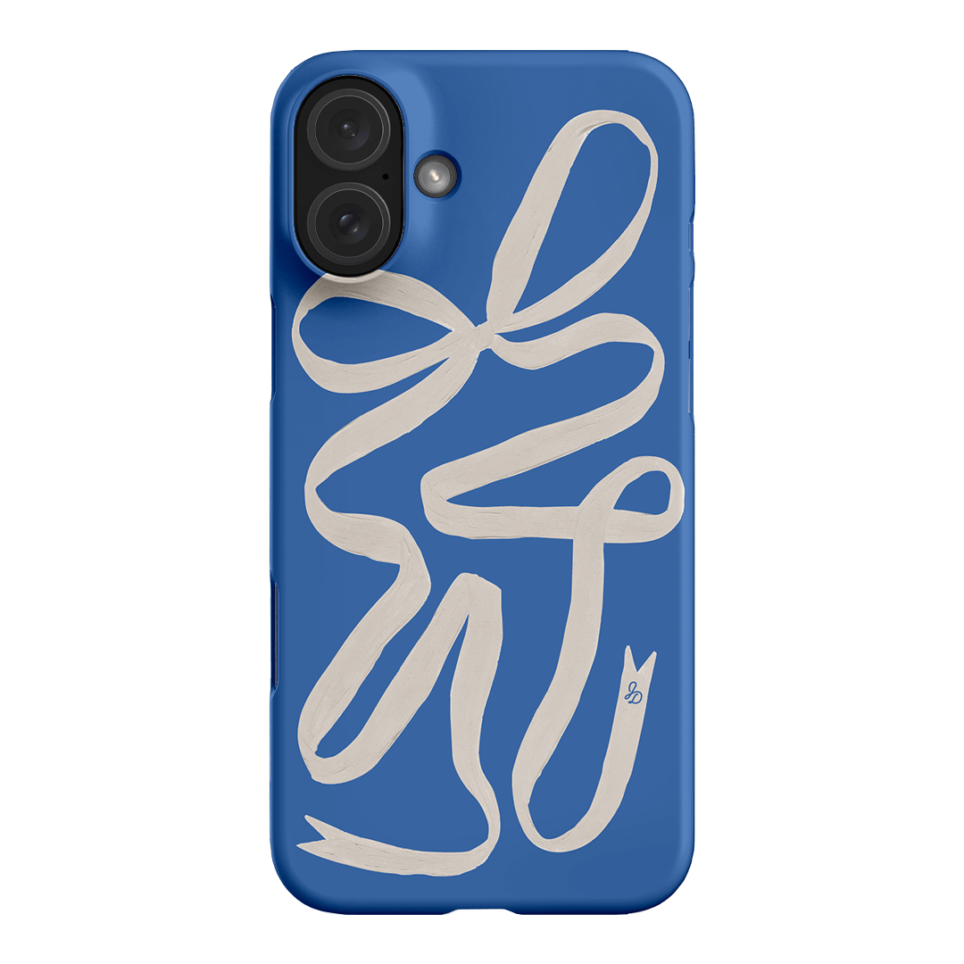 Something Blue Ribbon Printed Phone Cases iPhone 16 Plus / Snap by Jasmine Dowling - The Dairy