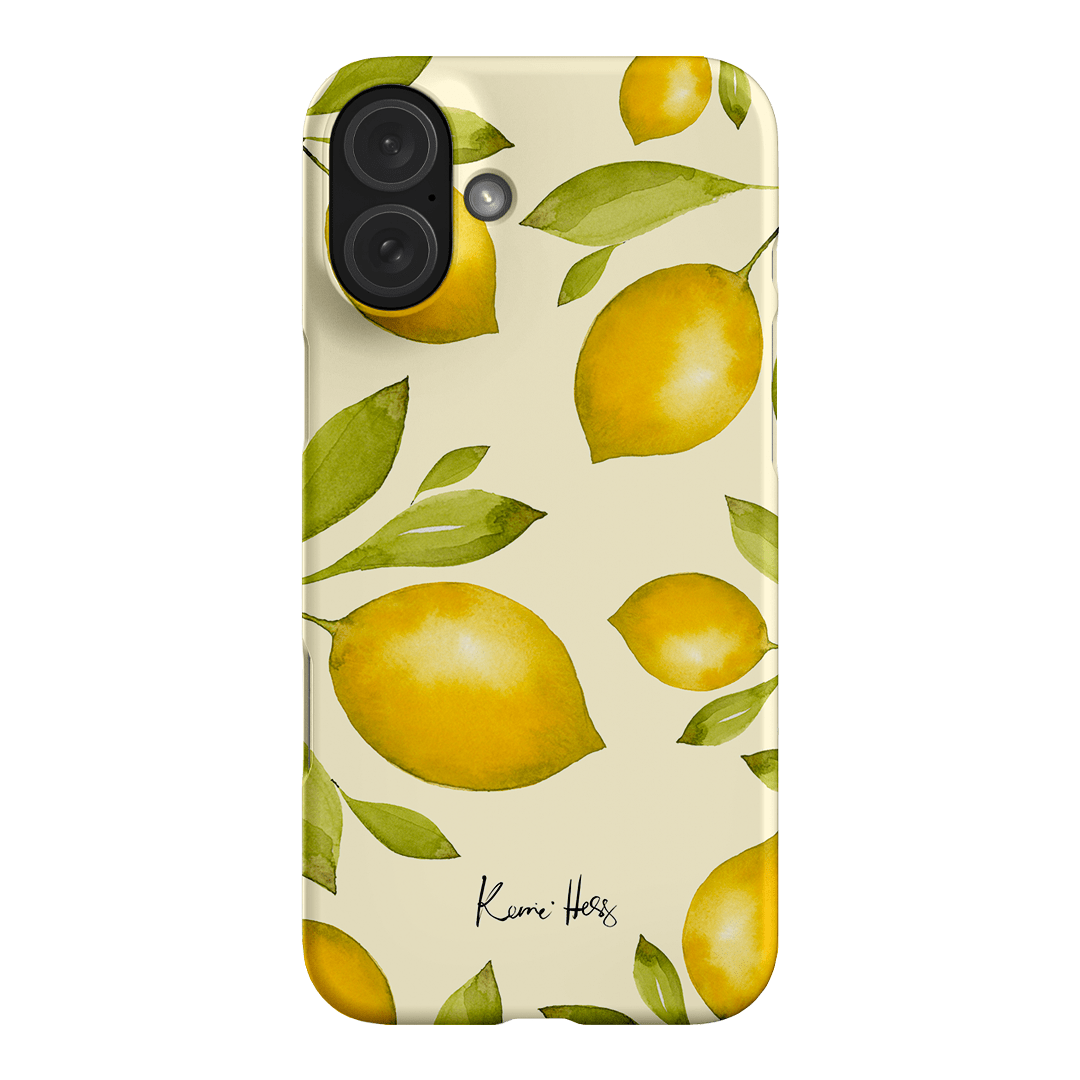 Summer Limone Printed Phone Cases iPhone 16 Plus / Snap by Kerrie Hess - The Dairy