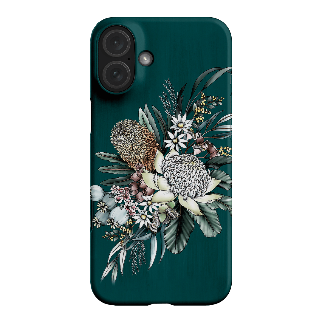 Teal Native Printed Phone Cases iPhone 16 Plus / Snap by Typoflora - The Dairy