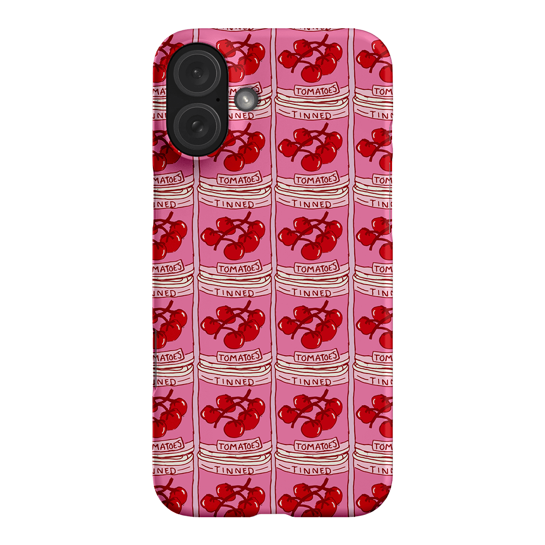 Tinned Tomatoes Printed Phone Cases iPhone 16 Plus / Snap by The Dairy - The Dairy