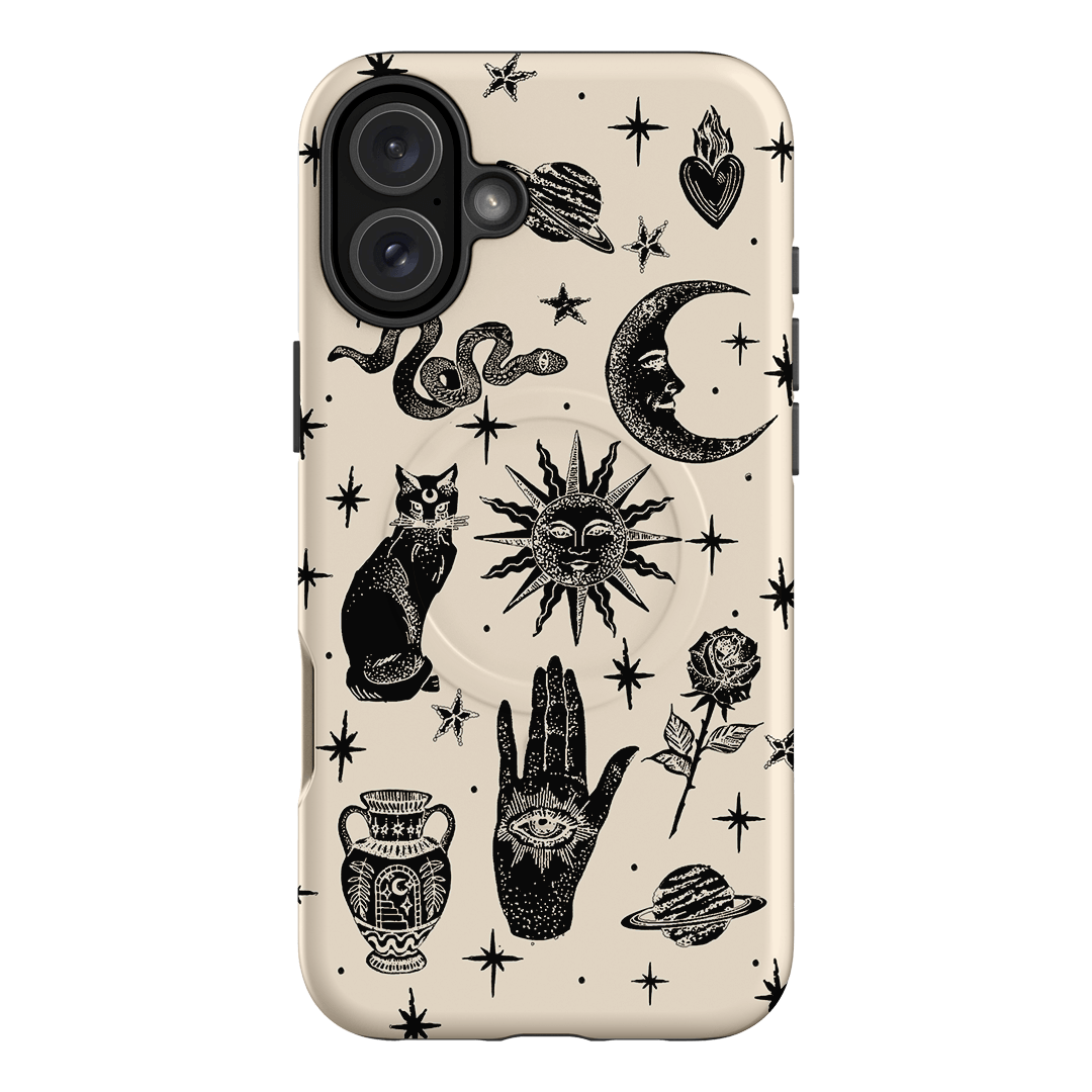 Astro Flash Beige Printed Phone Cases iPhone 16 Plus / Armoured MagSafe by Veronica Tucker - The Dairy