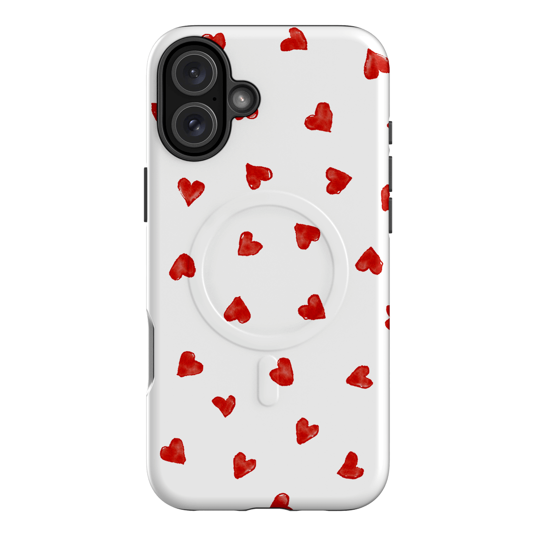 Love Hearts Printed Phone Cases iPhone 16 Plus / Armoured MagSafe by Oak Meadow - The Dairy