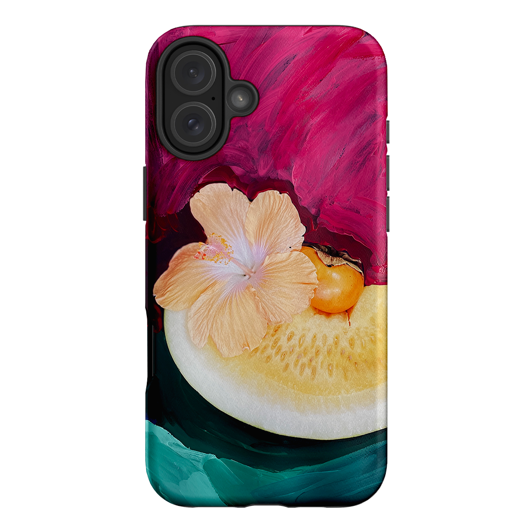 Hibiscus Melon Printed Phone Cases iPhone 16 Plus / Armoured by Nicole Nelius - The Dairy