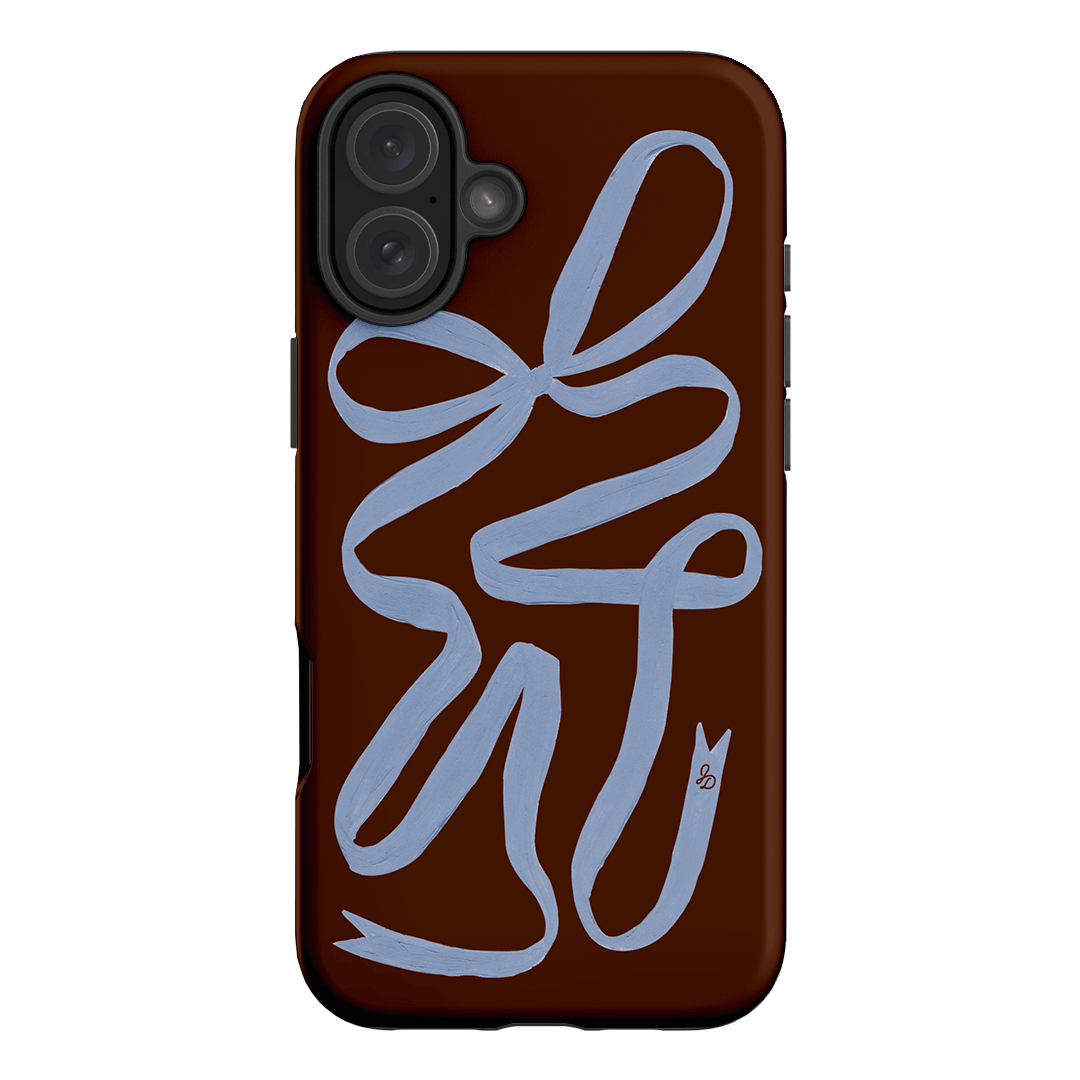 Mocha Ribbon Printed Phone Cases iPhone 16 Plus / Armoured by Jasmine Dowling - The Dairy