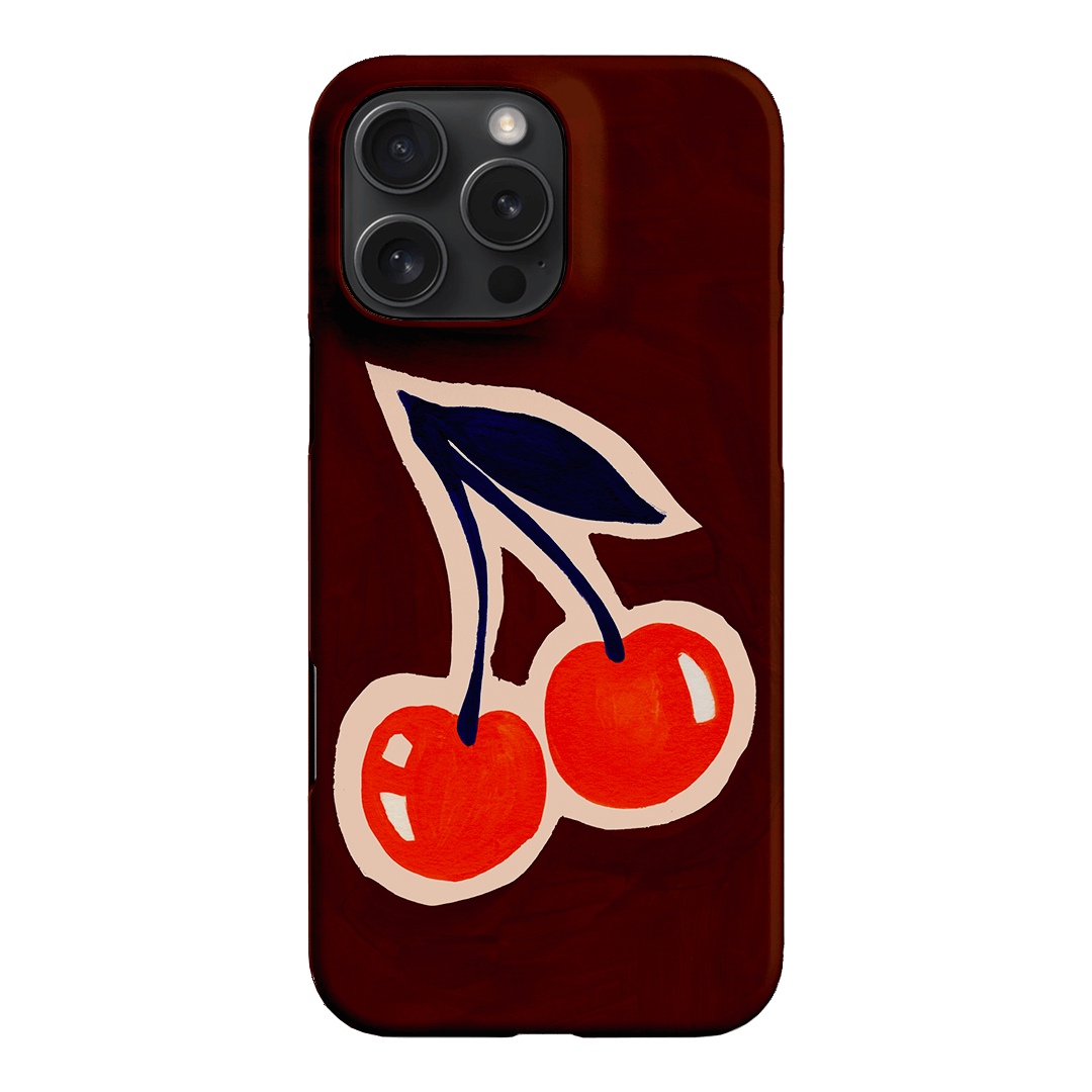 Cherries Printed Phone Cases iPhone 16 Pro Max / Snap by Studio Bon - The Dairy