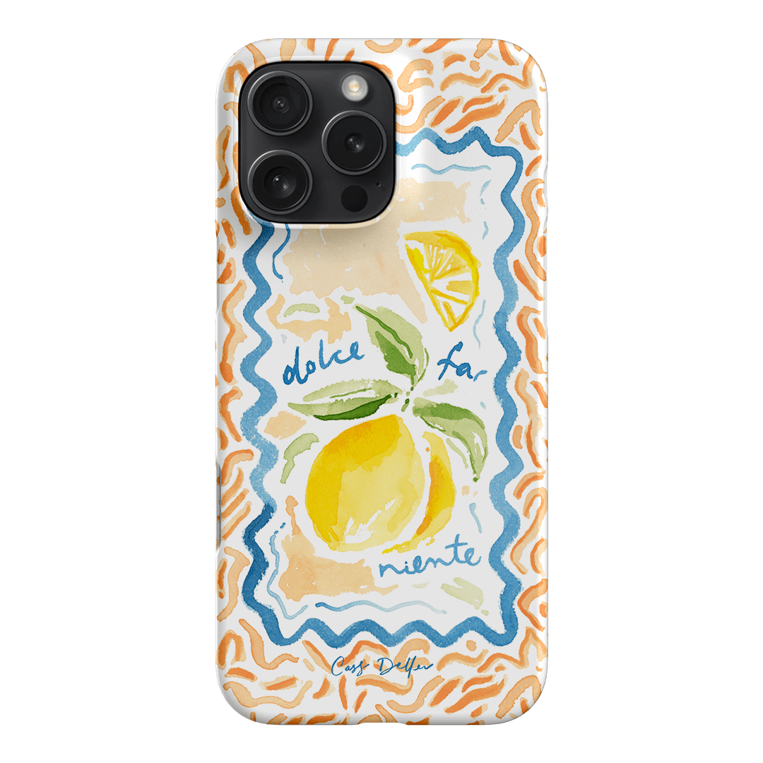 Dolce Far Niente Printed Phone Cases iPhone 16 Pro Max / Snap by Cass Deller - The Dairy