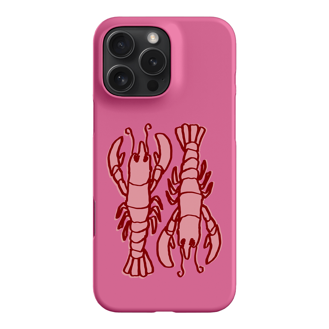 Lobster Love Pink Printed Phone Cases iPhone 16 Pro Max / Snap by The Dairy - The Dairy