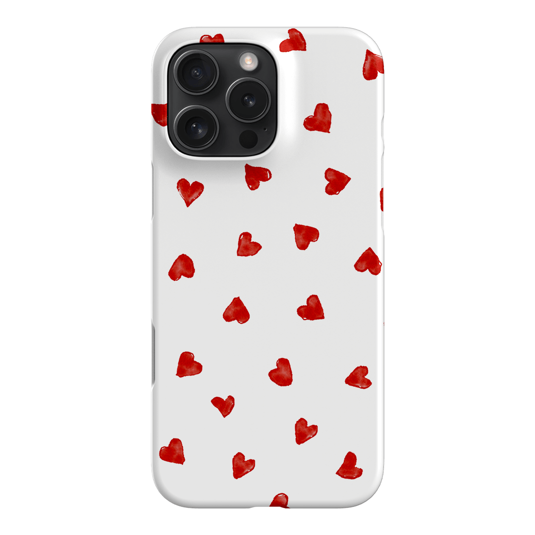 Love Hearts Printed Phone Cases iPhone 16 Pro Max / Snap by Oak Meadow - The Dairy