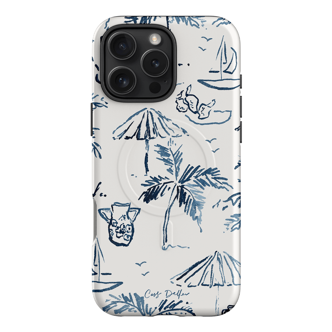 Balmy Blue Printed Phone Cases iPhone 16 Pro Max / Armoured MagSafe by Cass Deller - The Dairy