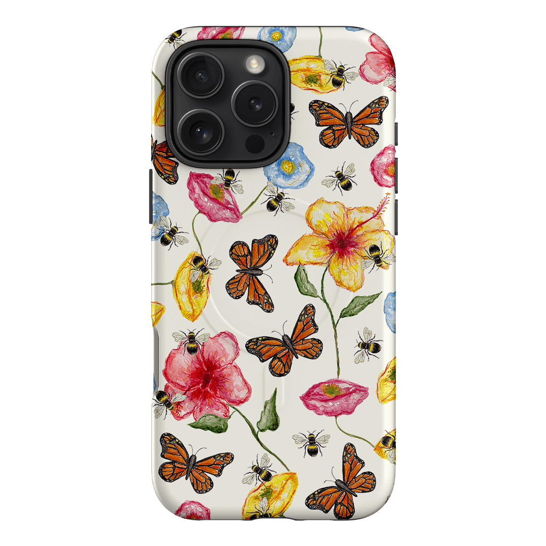 Butterflies & Bees Printed Phone Cases iPhone 16 Pro Max / Armoured MagSafe by BG. Studio - The Dairy