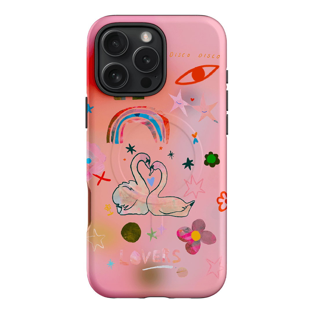 Pink Swan Printed Phone Cases iPhone 16 Pro Max / Armoured MagSafe by Kate Eliza - The Dairy