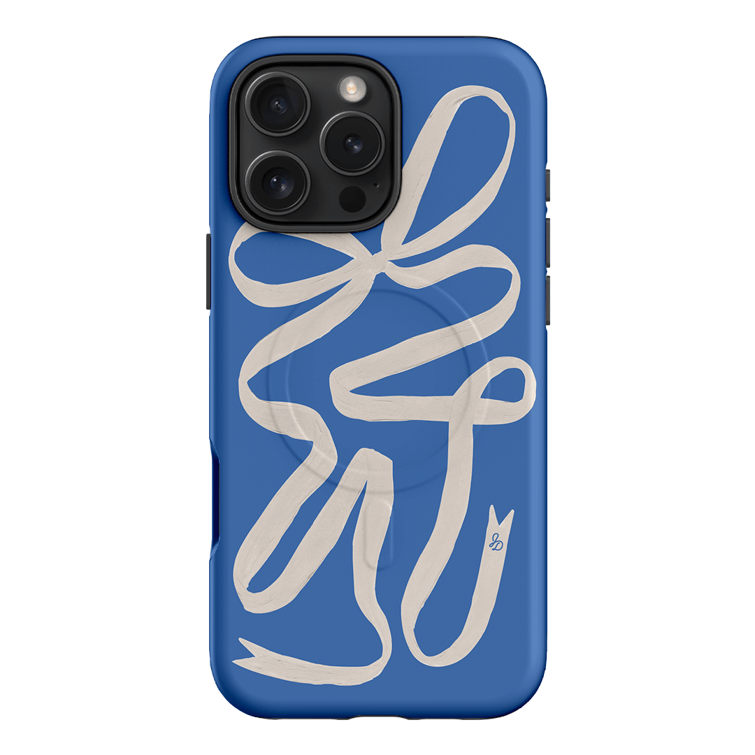 Something Blue Ribbon Printed Phone Cases iPhone 16 Pro Max / Armoured MagSafe by Jasmine Dowling - The Dairy