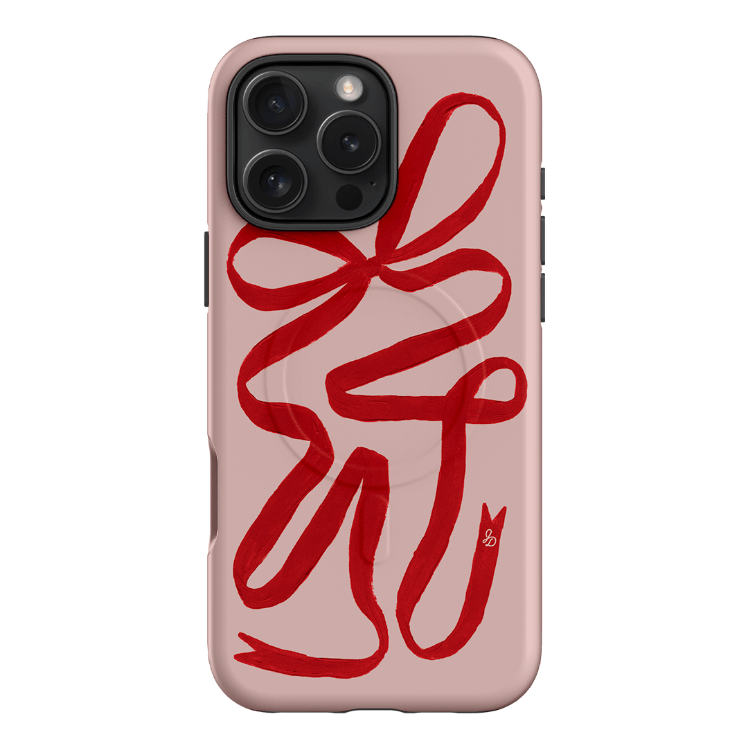 Valentine Ribbon Printed Phone Cases iPhone 16 Pro Max / Armoured MagSafe by Jasmine Dowling - The Dairy