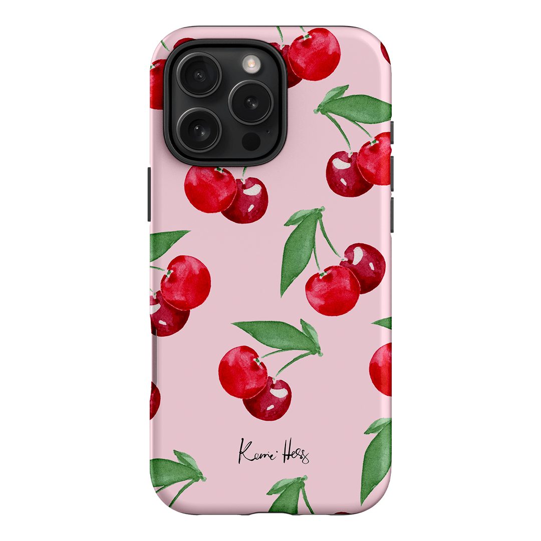 Cherry Rose Printed Phone Cases iPhone 16 Pro Max / Armoured by Kerrie Hess - The Dairy