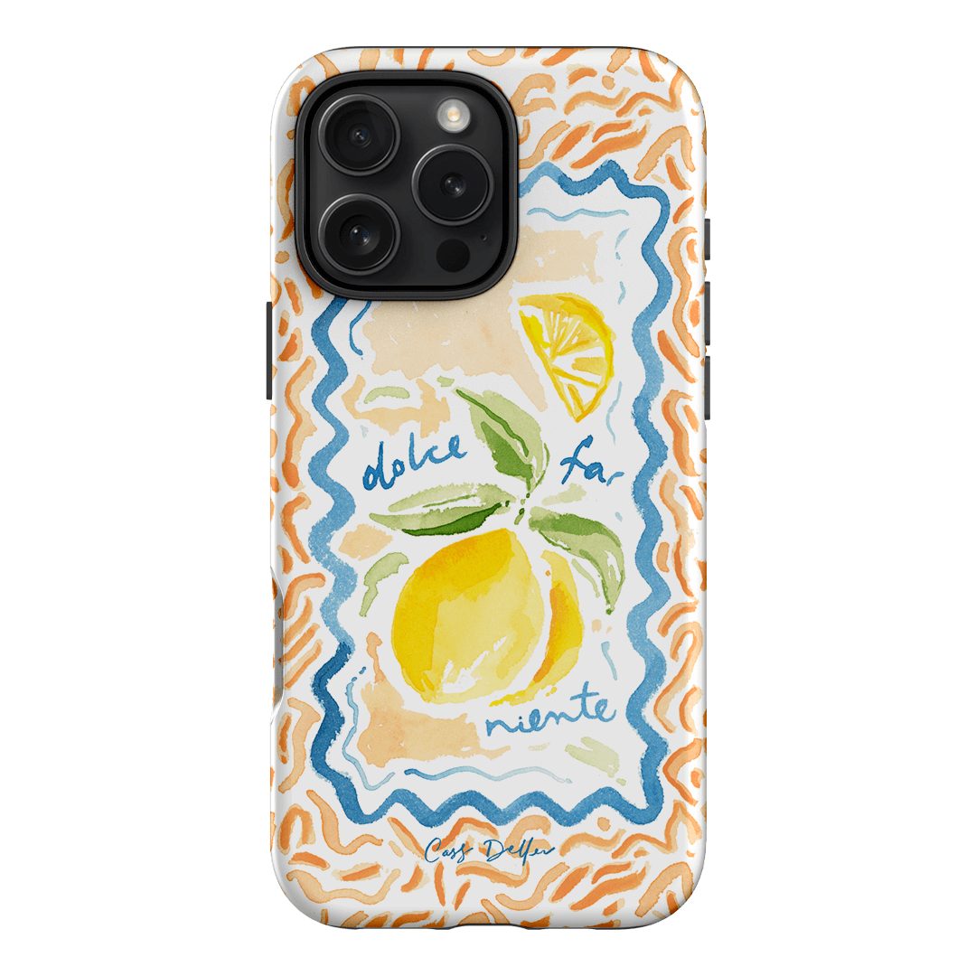 Dolce Far Niente Printed Phone Cases iPhone 16 Pro Max / Armoured by Cass Deller - The Dairy